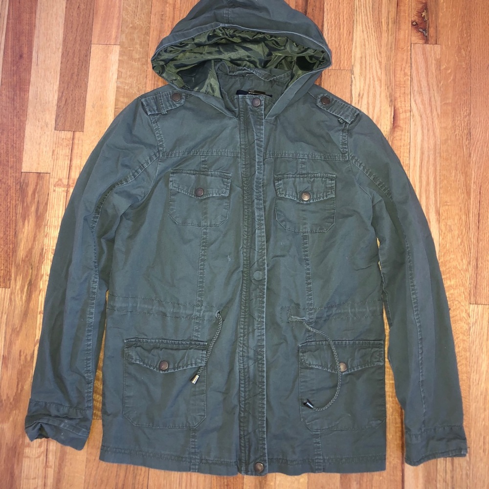 Green Cargo Coat